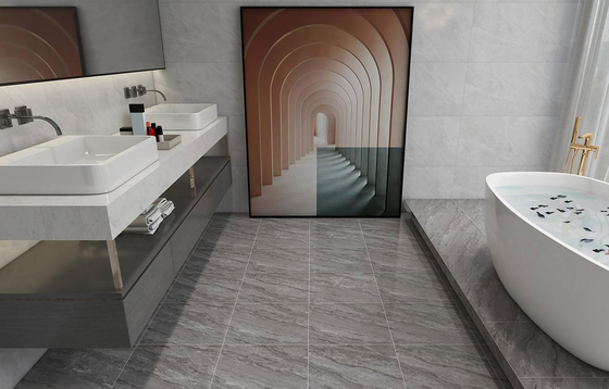 Firebrick 400x400mm Szklany Mat wewnątrz Ceramic Rustic Płytki do salonu i stylowe płytki podłogowe do jadalni