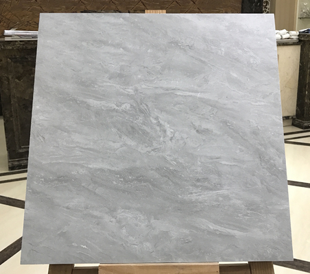 Bezpoślizgowe ceramiczne płytki rustyczne do biura i 400x400mm Marmurowy wygląd Mat szary wyświetlony podłogi dla restauracji