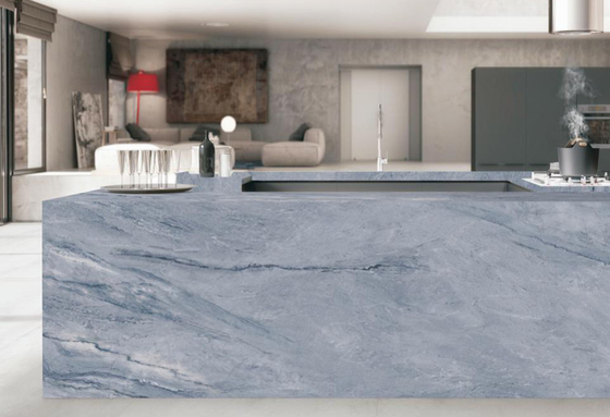Szary 160x320cm Sinkrowane płyty kamienne do salonu