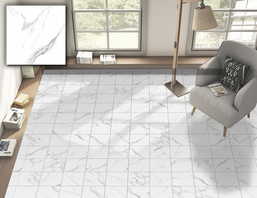 Carrara Biały 250x250mm Podłoga Ceramiczne Płytki Rustyczne Do Salonu I Trwałe Płytki Ścienne Do Dekoracji