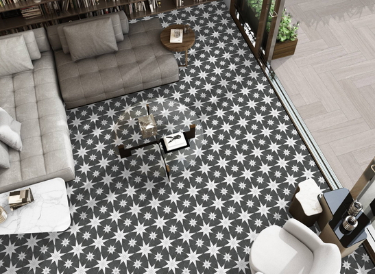 Szare płytki ścienne 250x250mm Ceramiczne płytki rustyczne do salonu i trwałe płytki podłogowe do jadalni