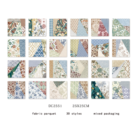 250x250mm Kolorowe ceramiczne płytki rustyczne do podłogi w pomieszczeniach