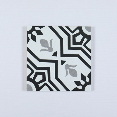 Płytka ceramiczna rustykalna 20x20cm do podłóg wewnętrznych czarno-szaro-biała