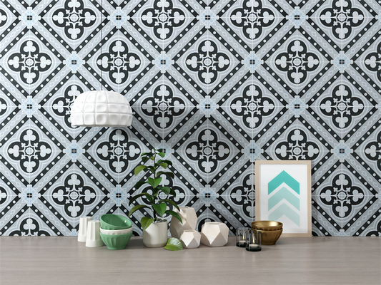 Ekologiczne płytki podłogowe wnętrza 200x200 mm szare do dekoracji i ceramiczne płytki rustyczne do salonu