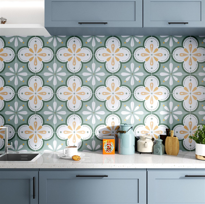 Płytki podłogowe wodoodporne w pomieszczeniach wewnętrznych do salonu i zielone płytki ceramiczne ścienne 200x200 mm do łazienki