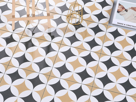 Czarny i żółty 200x200mm Bezpoślizgowe płytki ceramiczne dla podłogi i ściany i płytki wewnętrzne na balkon