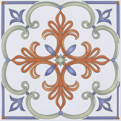 Białe i czerwone płytki nowoczesne 200x200 mm płytki ceramiczne kwiatowe i płytki wintage do restauracji i sypialni