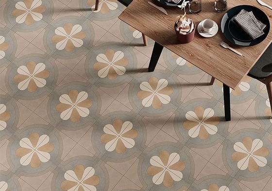 Brązowy 200x200 mm wnętrze podłogi ceramiczne płytki rustyczne do projektowania i jadalni