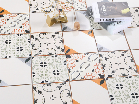 Beżowy odporny na zużycie 20x20cm Wewnętrzna ściana ceramiczna płytka rustic dla salonu i jadalni