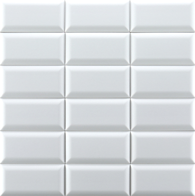 Białe płytki 75x152 mm błyszczące ceramiczne płytki ścienne dla łazienki i kuchni