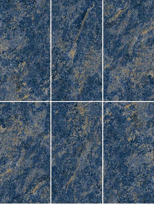 Ciemno-niebieski 600x1200mm zewnętrzny pełnopolerowany szklany ściana zasłonowa płytki porcelanowe do ogrodu i hotelu