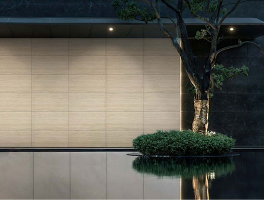 Kamienie wapniowe Jasnożółte Maty antyczne ściany zasłonowe płytki porcelanowe 600x1200mm Do dziedzińca