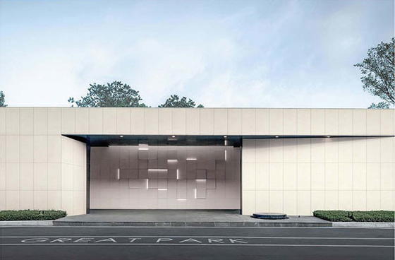Ekologiczne, odporne na zużycie, biały piaskowiec beżowy 600x1200mm, matowy, zewnętrzny, porcelanowy płytek ścienny, do hoteli i parków