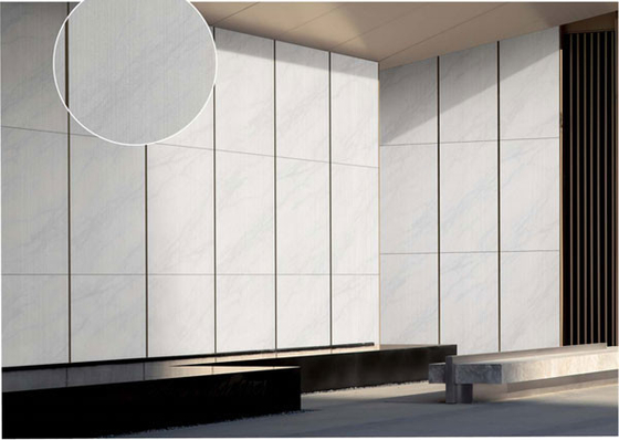 Linia 3D Biały Matek Starożytny Zewnętrzny Mur Zasłonowy Płytki Porcelanowe 600x1200cm Do Centrum Handlowego I Budownictwa