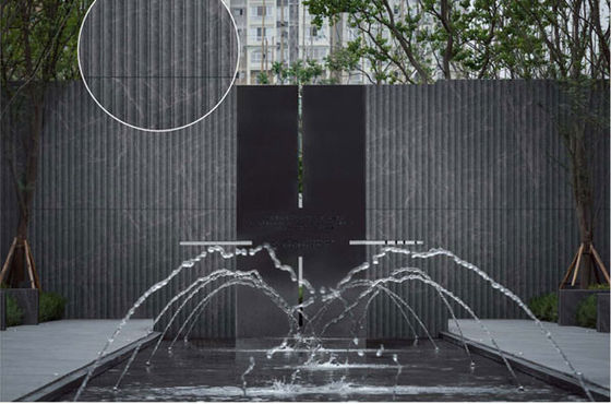 Ciemno-szary Maty antyczny 3D Arc Outdoor Stone Tile 600x1200mm