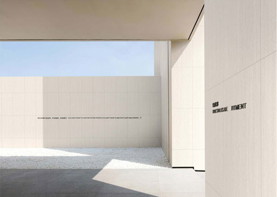 Brukowy 60x120cm Matte Finish Beżowy Trawertyn Kamień Zewnętrzny Zasłona ściana Płytki porcelanowe Na taras I ogród