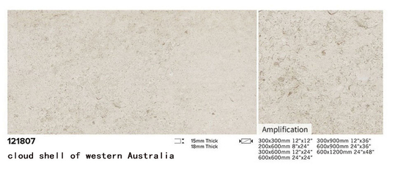 Jasnożółty i szary Trwały i odporny na zużycie 1200x600x18mm Porcelanowe płytki podłogowe do ogrodu i dziedzińca