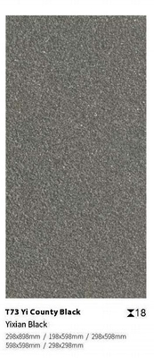 Czarne 300x600x18mm Płytki podłogowe z porcelany do podwórka