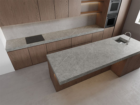 Szary Mat Sintered Stone Slab 1420x2700mm do ścian hoteli