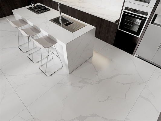 1420x2700mm Mat biały Carrara Sinkrowany płytka kamienia