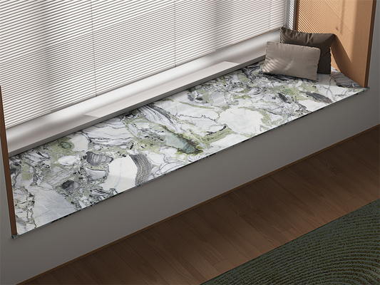 Wnętrze ściany płyty marmurowe i odporne na zużycie 160x320cm porcelany Sinkrowane płyty kamienne do salonu