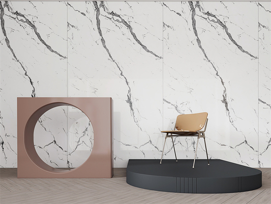 Carrara 1600x3200mm Polerowany Sinktowany Kamień Do Projektu Wili