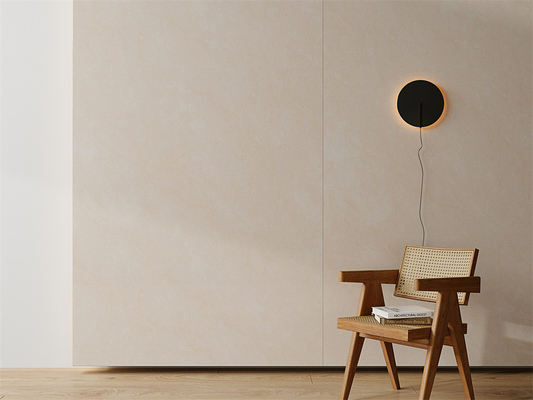 Linen beżowa 160x320cm Polerowana Szklana Porcelana Sinkrowana płytka kamienna do salonu odporna na zużycie