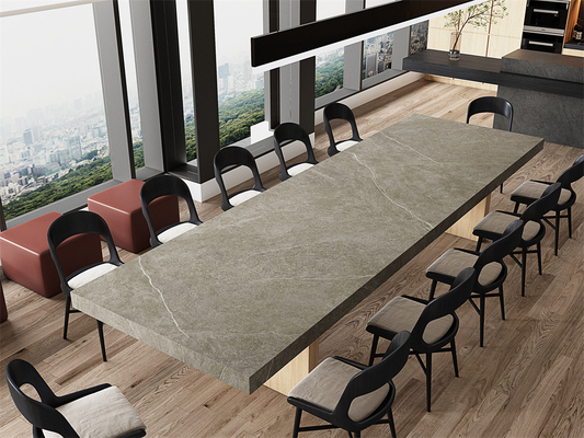 Szary Mat 1600x3200mm Szklana porcelana Sinkrowany płytka kamienna i płytki wewnętrzne antybakteryjne do projektowania biura