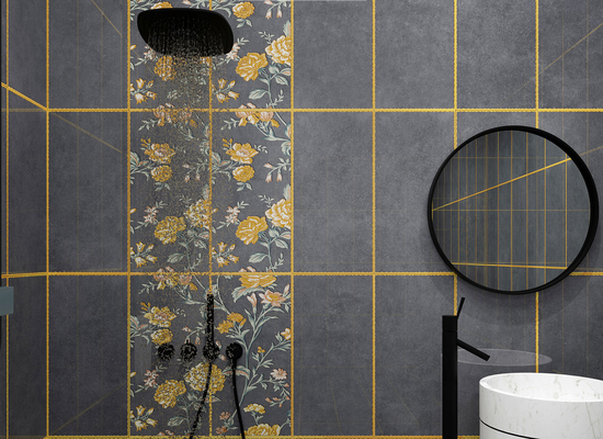 Ciemno-szary płytki kamieniste 300x600mm ceramiczne płytki ścienne i płytki wewnętrzne do dekoracji