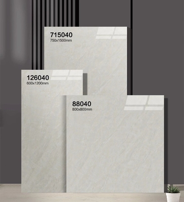 Wytrzymałe płytki podłogowe i szare płytki antypoślizgowe 750x1500mm Polerowane szklankowane płytki porcelanowe do sypialni i biura