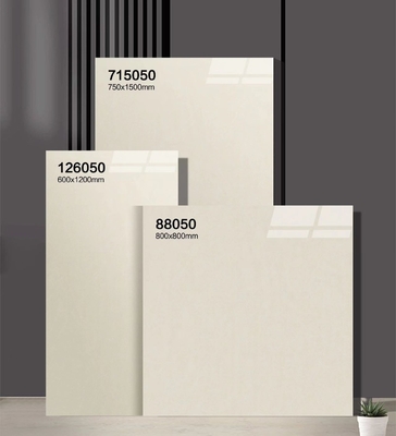 Beżowa klasy AAA Polerowane Szklane Płytki Porcelanowe I 750x1500mm Płytki Podłogowe Przeciwpoślizgowe Do Łazienki I Salonu