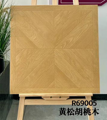 Brązowe 600x600 mm płytki podłogowe antybakteryjne i drewniane płytki ceramiczne do projektowania balkonów