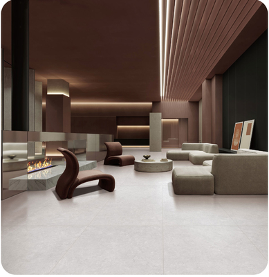 Beżowa podłoga zewnętrzna 600x1200mm Płytki teksturowane i antybakteryjne płytki porcelanowe Baby Face do salonu i kuchni