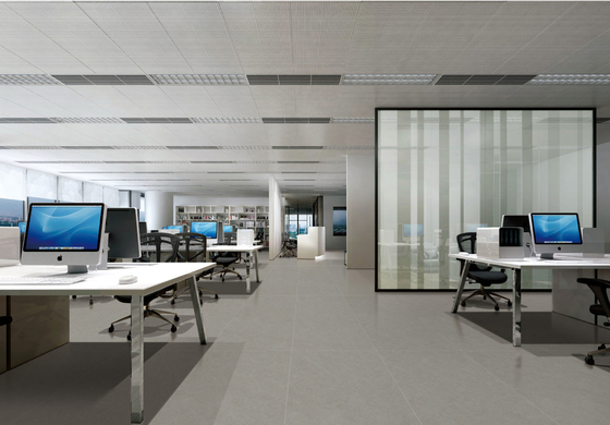 Zewnętrzna podłoga Moderne płytki szare 600x1200mm Baby Face Szklane płytki porcelanowe do centrum handlowego i renowacji