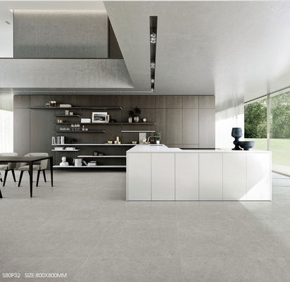 Środkowo szary i 750x1500mm Wewnętrzna podłoga miękka szklania płytka porcelanowa do biura i salonu
