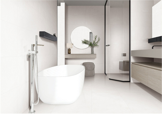 600x1200mm Białe płytki porcelanowe o miękkiej szklance i płytki podłogowe antybakteryjne w pomieszczeniach domowych