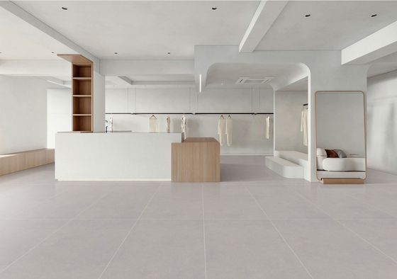 Jasno szary 600x1200mm Maty miękkie szklankowane płytki porcelanowe i płytki podłogowe wewnętrzne do sypialni