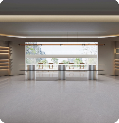 Matt W.A 0.5% Szary 750x1500mm Podłoga w pomieszczeniach wnętrza antybakteryjna Baby Face Płytki porcelanowe do projektowania i domu