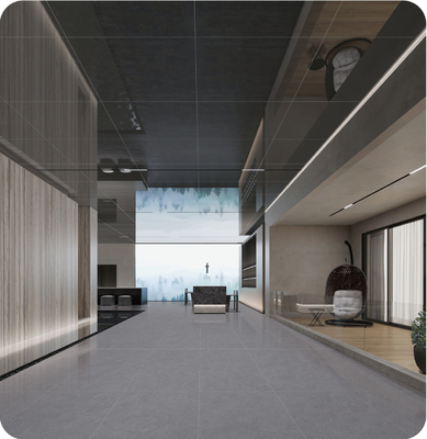 Głęboko szary 600x1200mm płytki antybakteryjne i zewnętrzne podłogi Antyczne płytki porcelanowe o miękkiej szklance do biura i projektu