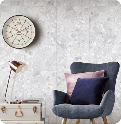 Świeżo szary 750x1500mm Podłoga wewnętrzna ISO9001 Płytki i odporne na zużycie Terrazzo Baby Face Płytki porcelanowe do łazienki i budynku