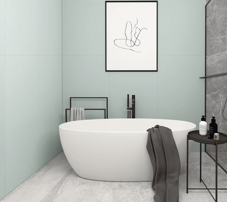 Zielona podłoga retro płytki i porcelanowe płytki twarzy dziecka 48 