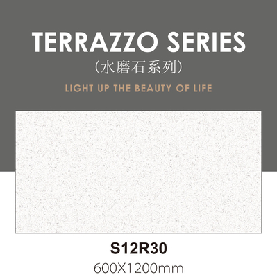 600x1200mm AAA Gray Terrazzo Wewnętrzna ściana teksturowana twarz dziecka Szklane płytki porcelanowe do dekoracji