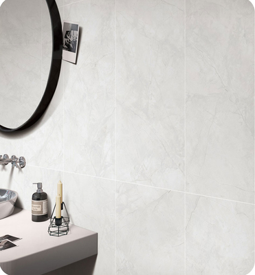 Beżowe wodoszczelne porcelanowe płytki z błonnikiem do dekoracji wnętrz