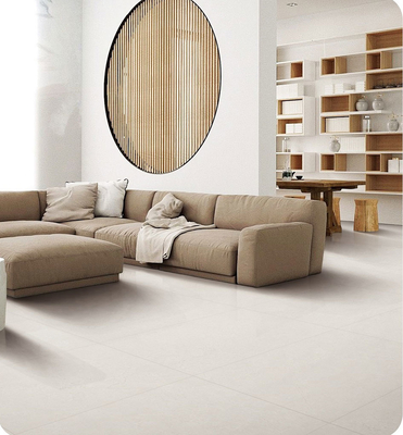 Niepoślizgowa Beżowa 800x800mm Dekoracja podłogi w pomieszczeniach wewnętrznych Miękkie szklankowane płytki porcelanowe Kuchni