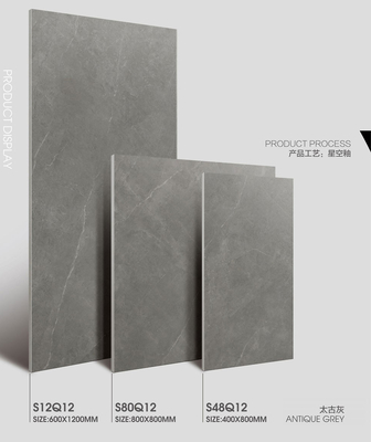 Starożytny szary 60x120cm Miękkie Szklane Trwałe Podłogi Wewnętrzne Porcelanowe Płytki Tekstylowe Do Salonu