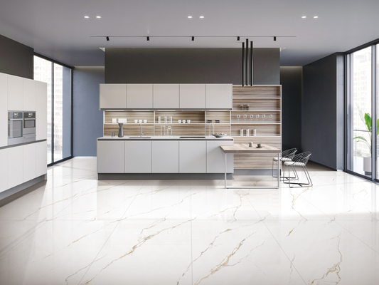 Carrara Miękkie Szklane 600x1200mm Dekoracyjne Płytki Porcelanowe Do Ściany Wewnętrznej