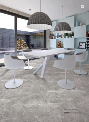 Marmurowy wygląd ściany zewnętrznej 600x600mm Całokształt płytki porcelanowe i ciemno szare płytki dekoracyjne do jadalni i hotelu