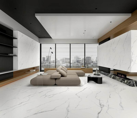 Carrara zewnętrzne płytki podłogowe i bez zaniku 1200x1200x9mm białe twarz dziecka Szklane płytki porcelanowe do dekoracji i hotelu
