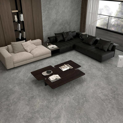 Kwadrat wewnątrz ściany 1200x1200mm SGS Baby Face Porcelanowe płytki i marmurowy wygląd Szare płytki i balkon i dekoracja