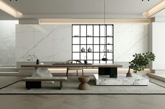 Podłoga wewnętrzna W.A 0.5% Nie znika 900x1800x9mm Polerowane szklankowane płytki porcelanowe Do sypialni domu